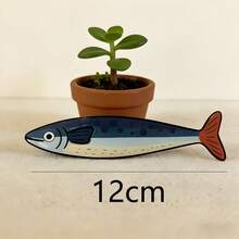 1pc Acrylic Bookmarks, Sardine Shaped High Beauty Bookmarks, Reading Marks, Suitable For Reading Enthusiasts, Colleagues, Friends And Family, Suitable For Home Season, Halloween Ideal Gift - A - View 3