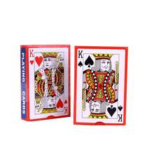 54pcs/Set 56x86mm Grey Core Paper Red Back Playing Cards, Magic Tools, Party Games, Halloween, Christmas, Essential Choice - Red - View 5