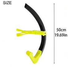 1 Set Front-Mounted Swimming Snorkel With Adjustable Head Strap, Suitable For Freestyle, Daily Swimming Training And Other Water Sports - Multicolor - View 5