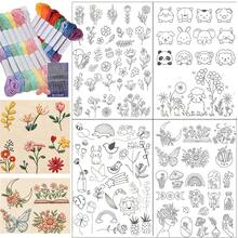 Water-Soluble Embroidery Pattern Stabilizer, Suitable For Handmade Sewing Enthusiasts, Floral Plant And Animal Pre-Printed Self-Adhesive Non-Woven Fabric Embroidery Pattern - A283 - View 16