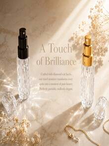 1pc Luxury 5ml Refillable Perfume Bottle, High-End Crystal Rhinestone Perfume Spray Bottle, Suitable For Outings, Shopping, Outdoor Gatherings, Travel, Camping, Running, Cycling, Hiking And Other Activities, Bottom Fill No-Pry Bottle, Leak-Proof And No-Spray Leak, Reusable, Suitable For Room, Bedroom, Daily Use, Perfume Decanting, Perfume Sprayer, Refillable Container - Multicolor - View 8