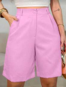 Women Shorts - Watermelon Pink - View 1
