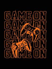 3pcs Boys Game Controller & Slogan Print Crew Neck Sweatshirts, Autumn/Winter Fashion Comfortable New Tops - Multicolor - View 6