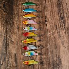 10pcs VIB Hard Plastic Crankbait Lure With #6 Hook, Fishing Tackle, Wobbling Lure - Multicolor - View 3