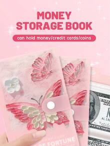1pc A5 100-Grid Savings Challenge Book, Simple & Fun $5,050 Savings Challenge Notebook, Pink, School Supplies, Office Supplies, School Use - Savings Book - View 9