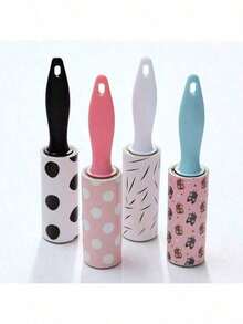 1/2/3/4pcs Mini Portable Reusable Lint Roller, Portable Hair Remover, Detachable Design, Sticky Roller Brush, For Removing Lint, Pet Hair, Dust From Clothes, Carpets, Travel Size, 30 Sheets Mini Lint Paper - A - View 15