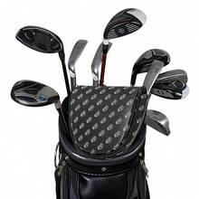 1pc Printed Golf Putter Headcover, Semi-Circular Mallet Style Putter Cover, PU Material, Suitable For Most Golf Brands - Multicolor - View 6