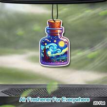 Car Air Fresheners - Starry Sky Freshener Hanging 2.76in Ornaments Refresh Air Fragrant Pendant Essential Gift For 2D Flat Car Accessories Decoration Interior Home Household Long-Lasting Scent - Starry Sky - View 10