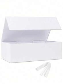 Luxury Gift Box, Foldable, Magnetic Closure, Ribbon Decoration, High-End Gift Box Set, Universal Gift Box, Suitable For Family And Friends, Groomsmen Invitation Box, Wedding, Christmas, Halloween, Saudi National Day Packaging Box, DIY Assembly (Includes Ribbon) - Multiple Styles - View 16