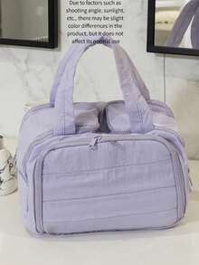 Sac fourre-tout imperméable multi-poches pour l'alimentation et l'organisation des bébés, sac de rangement portable pour tire-lait et couches avec compartiments, sac léger pour les essentiels de voyage des nouveau-nés - Sac de rangement - Voir 11