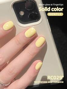 XEIJAYI 1瓶15毫升黄色凝胶指甲油，半永久性混合指甲油，可卸除UV/LED指甲油，送给女孩的礼物 - 黃色 - 查看 5