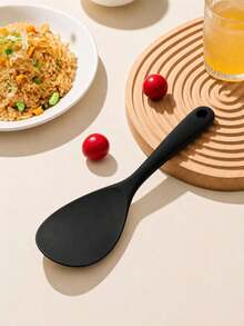 Cuchara de arroz de silicona antiadherente y resistente al calor, diseño de una sola pieza, mango ergonómico, duradera y fácil de limpiar, adecuada para arroz, ensalada, puré de papas, utensilio de cocina - Ver 7