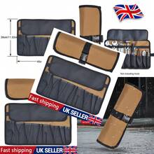 Roll-Up Multi Pocket Spanner Wrench Tool Storage Bag Case Oxford Pouch Organizer - A - 查看 2