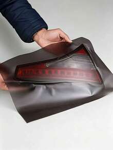30cmX100cm Matte Smoked Black Light Film Car Tail Light Sticker Fog Light Decorative Film Frosted Black Light Film - A - View 9