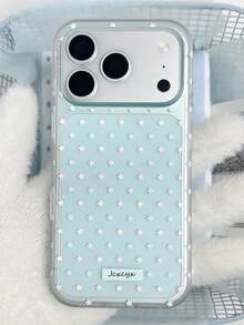 Cute Colorful Mini Star Print Clear Soft Phone Case Compatible With 17 Pro Max 17 Pro 16 14 13 15 Pro Max Plus 14 15 13 16 17 Minimalist Transparent Shockproof Protective Back Cover Gift - Green - View 2