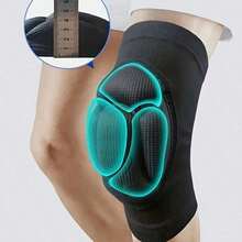 Thickened Anti-Collision Foam Knee Pads, Soft And Comfortable, Suitable For Dance, Volleyball, Roller Skating Training And Gym Workouts, Providing Knee Support During Sports - Black - View 10