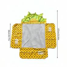 4-Tube PVC Fruit Inflatable Floating Mat, Inflatable Foldable Mesh Hammock, Water Lounger Float, Pool Inflatable Float Board - Multicolor - View 6