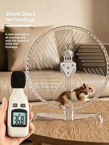 Hamster Exercise Wheel With Silent Design, Hanging Wall-Mounted Hamster Toy For Habitat Decoration - View 2