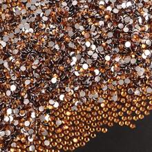 2000pcs/1000pcs Mocha Yellow Coffee Resin Rhinestones, Flat Back Resin Rhinestones With Plated Bottom, Brown/Coffee Flat Back Jelly Rhinestones, Suitable For Handicrafts, Mugs, Bottles, Water Bottles, Shoes Decoration - Multicolor - View 6