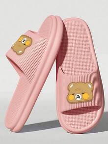 Summer Versatile INS Style Women's Home Slippers, Minimalist Fashion, Comfortable Lightweight Sole, Easy To Wear For Long Periods Without Fatigue, Easy To Clean, Essential Item For Home, Office, Bathroom And Other Places - Pink - View 8