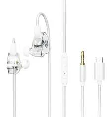 ASUS Adol L08 Wired Earphones Type C/3.5mm Interface In-Line Microphone Support Song Switching/Call/Volume Control HiFi Sound Quality Black/White PC Phone In-Ear Wired Earphones - View 13