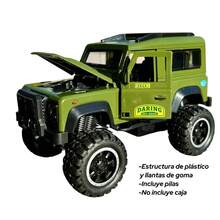 Off-Road Scale Model Toy Truck With Lights And Sound - Olive Green - View 2