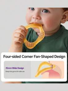 Philips Avent Baby Ring Silicone Teether, 30° Liquid Silicone, UV Anti-Static Treatment, Designed For Infants - Multicolor - View 5