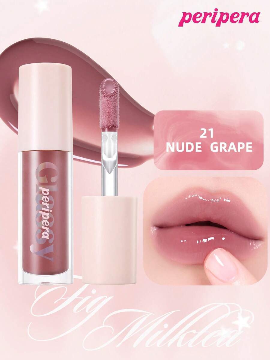 Peripera K-Beauty Ink Glasting 唇釉，純素，含植物萃取油，水感裸色唇釉，鏡面水光唇釉，玻璃唇釉，豐唇效果，自然保濕，輕盈滋潤，提亮光澤，持久，舒適，不黏膩