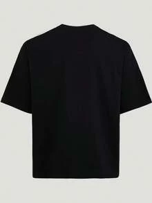 Adidas Kaos Olahraga Lengan Pendek Clover Pria Musim Panas Terbaru 3S TEE - Hitam dan Putih - View 6