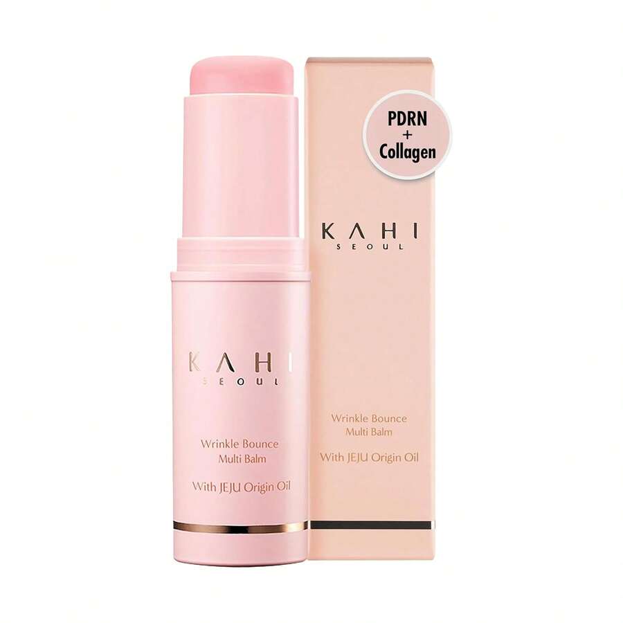 PDRN Collagen Multi-Function Moisturizing Balm Stick, All-In-One Hydrating Primer For Face, Lips, Eyes And Neck