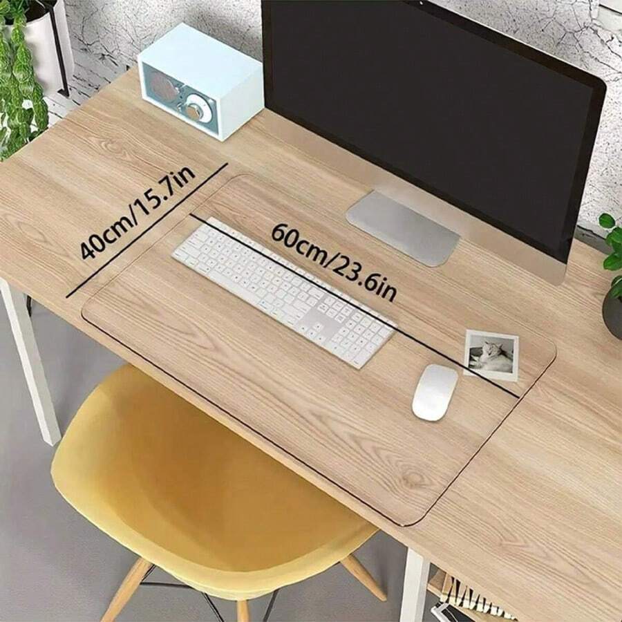 Transparent Desk Mat (60*40cm/23.6 X 15.7in) Non-Slip PVC Writing Pad, Rounded Edges, Waterproof, Protective Desk Mat (Product Shipped Rolled, Needs 5-7 Days To Flatten, Please Do Not Order If You Mind) Back To School - Rectangle - View 1
