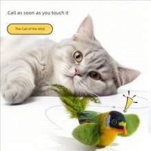 Simulation Bird Cat Toys Cats Interactive Cat Toy Realistic Bird Sound Cat Toy Plush Cat Toy Catnip Cat Toy For Cats Kitten Toy - View 6
