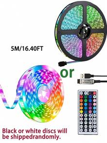 Living Room LED Light Strip, 44-Key Infrared Remote Control, USB Powered Self-Adhesive Cuttable TV Backlight, 1m To 30m Optional, Suitable For Home Bedroom Cabinet Holiday Decoration, TV Background RGB LED Light Strip, Monitor Backlight Decoration, 5V USB Powered Lighting, Suitable For TV/Monitor, Home Theater, Indoor Bedroom, Gaming Room And Home Decor. - Multi-color light - View 11