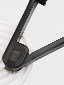1pc Transparent Hair Straightening Styling Comb - Black - View 4