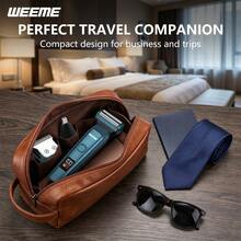 WEEME 3 In 1 Men Grooming Kit, Electric Foil Shaver Hair Clipper Nose Trimmer Set With 4 Guide Combs USB Rechargeable LED Digital Display, Available In Black/Gray/Blue - View 6
