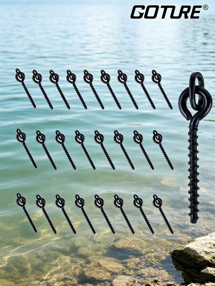 GOTURE 1 Pack Round Screw Fishing Accessories Suitable For Freshwater And Saltwater Fishing - Black - View 1