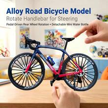 全新 1:6 比例逼真公路單車模型擺飾，精緻合金創意人偶，限量版聖誕/復活節生日男孩禮物，桌面奢華裝飾，多色迷你賽車玩具模型，收藏級玩具 - 彩色 - 查看 3