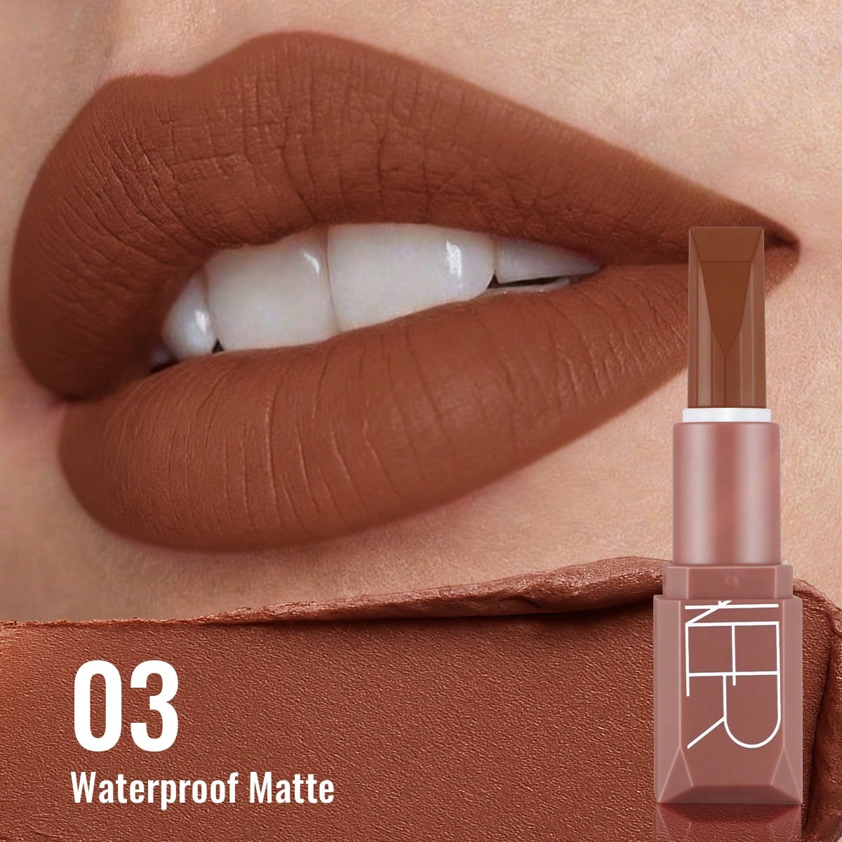 Shein Women's 03 Velvet Matte Lipstick - Long-Lasting Color, Moisturizing Formula, Luxurious Velvet Texture - Suitable For All Makeup Looks - Essential Beauty Tool For - Her Ideal Gift
