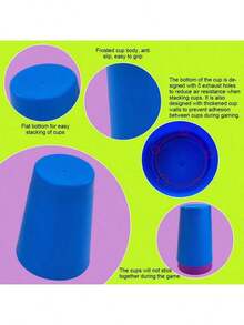 Stacking Cups Game Set, Desktop Puzzle Competition Game, Color Sorting Recognition Educational Training, Logical Thinking Training, Stacking Cups Interactive Game, Party Game Gift - Multicolor - View 4