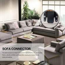 Combination Sofa Connector Metal Sofa Clip Sofa Connector Interlocking Furniture Connector With Screws... - A - View 7