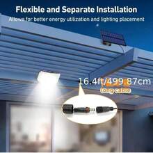 Solar Lights Outdoor Waterproof, 3000 LM 234 LED Motion Sensor Outdoor Lights, Solar Powered Security Flood Light Motion Detected Spotlight For Patio Garage Yard Entryways - 1PC - View 11