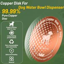 Copper Pet Water Purifier, Three-Point Support Design, 99.9% Pure Copper Water Purifier, Suitable For Various Pets Like Dogs, Cats, Cows, Chickens, Reusable, Physical Purification, Easy To Use Pet Water Purifier - Puppy Pattern - View 6