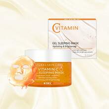 KOEC Brightening Vitamin C Gel Sleeping Mask, Overnight Moisturizing Repair Mask, Nourishing And Brightening Skin Tone, Evening Out Skin Tone, Infused With Niacinamide And Hyaluronic Acid - Vitamin C - View 7