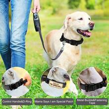 Tactical Dog Collar With Handle & Metal Buckle, Heavy Duty Padded Military Nylon Collars With 1 Patch For Medium Large Dogs K9 Training Walking Hunting - Multicolor - View 9