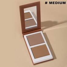 HECI BEAUTY 2色修容盤，陰影臉部雕塑彩妝，增強臉部立體感，適合彩妝愛好者的理想禮物 - 彩色 - 查看 11