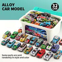 UINLE Baby 22/32/52pcs Children's Alloy Toy Cars - Storage Box Set, Friction-Powered Sliding Cars, Push-Pull Mini Racing Car Models, Kids Toy Cars, Boys Toy Cars, Desktop Racing Toys, Random Pattern Matching, Birthday Gifts, Holiday Gifts, Back To School Gifts For Boys And Girls - Multicolor - View 12