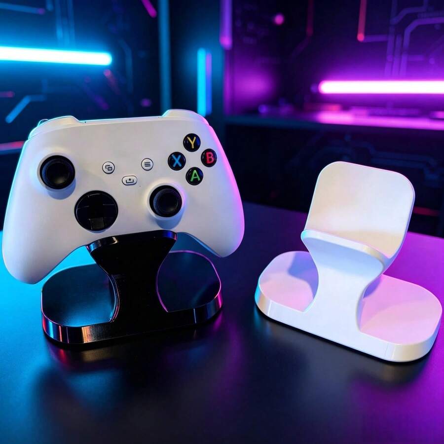 Soporte Universal para Control de Juegos de Escritorio - Estante de Exhibición y Almacenamiento de Control, Antideslizante y Estable para Reducir el Desorden del Escritorio (Diseño Impreso en 3D) - Base para mando de consola - View 1