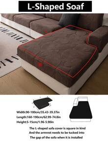 1 pezzo Coprisedia elastico antiscivolo con copertura completa, coprisedia universale per tutte le stagioni, coprisedia in tessuto ispessito, lavabile in lavatrice, antipolvere, antimacchia, decorazione per la casa, adatto agli animali domestici, copertura protettiva, decorazione fresca per la stanza, coprisedia regolabile per divani ad angolo, adatto per camera da letto, ufficio, soggiorno, divani combinati e a L, e coprisedia da 1234 posti - Caffè Marrone - Visualizzare 14
