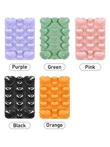 Silicone Suction Cup Phone Holder, 17pcs Silicone Single-Sided Heart-Shaped Suction Cups, Non-Adhesive Grip Design, Reusable Phone Stand, Suitable For Makeup, Fitness Display, Car And Kitchen Use. Free Attachment, Easy Adsorption On Smooth Surfaces, Single-Sided Suction Cup Design, One-Touch Attachment, No Residue - Multicolor - View 31
