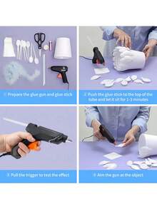 Transparent Hot Melt Glue Sticks, 6 Inches Long, Smooth Transparent Surface, Odorless, Durable, Compatible With Most Hot Glue Guns, Suitable For DIY, Crafts, Woodworking, Plastic, Tool Accessories And More - A - View 7